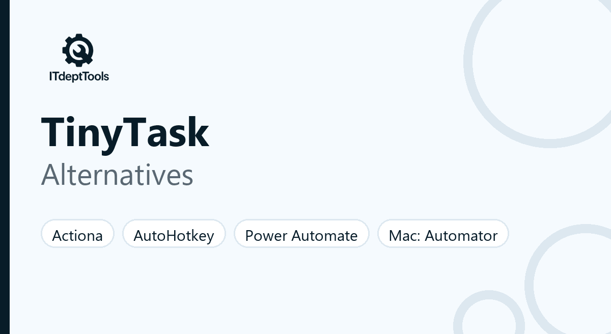 TinyTask alternatives for Windows and Mac